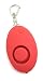 Produktbild ocona© Mini Taschenalarm Panikalarm Notfallalarm zur Selbstverteidigung mit integrierter LED-Lampe, Alternative zum Pfefferspray, tragbar, rot