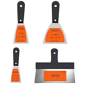 Upon Star by 2 3 4 6Scraper Set Steel Blades Putty Filler Plaster Drywall Decorate Flexible Tapping Putty Cleaning Filling Knife (Pack of 4).