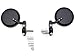 Black 7/8" Bar End Mirrors Round 3" For Triumph Bonneville America T100 SE