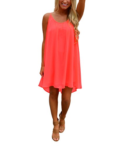Chiffon Träger Strandkleid