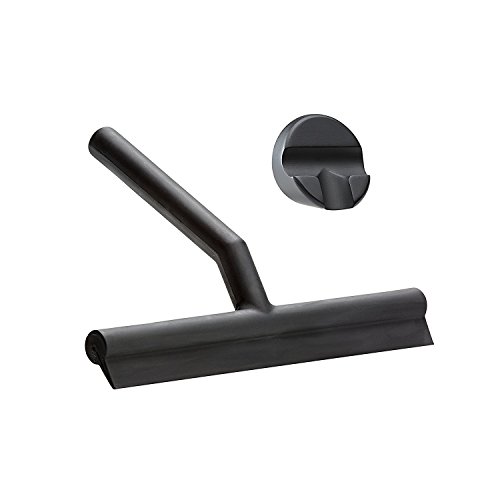 ZONE Dusch-Abzieher WIPER, mit Halter, Silikon, schwarz, ca. 21 cm B | ZO-362039 | 5708760631230