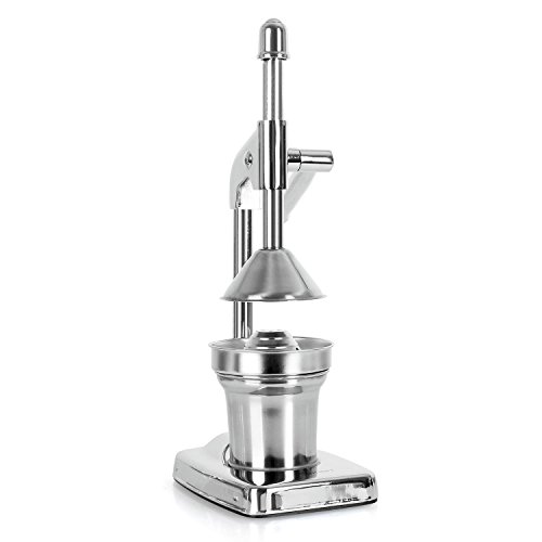 Klarstein EcoJuicer Saftpresse Zitruspresse Orangenpresse (Hebelmechanik, Edelstahl, lautlos, spülmaschinengeeignete Teile) silber - 2