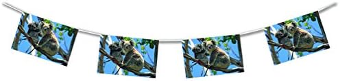 Deco Party UK Koala flame-resistant paper bunting 15ft/4,50m