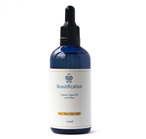 Pure Organic Argan Oil 100ml | 100% Organic and Cold-Pressed Moroccan Oil For Sleeker Hair, Smoother Skin, and Stronger Nails.