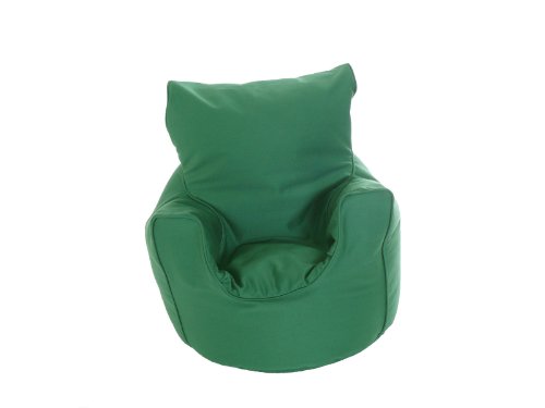 Kiddies Bean Bag Seat Arm Chair With Beans British Racing Green