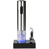 Sacacorchos electrico abre botellas bateria recargable soporte corta precintos