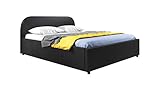 ✅ Para colchón de 160x190 muebles bonitos Cama de Matrimonio con canapé Lexy en Color Negro (150x190cm)