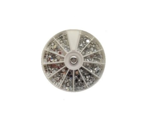 TNBL Mixed Size Clear Rhinestones In Wheel