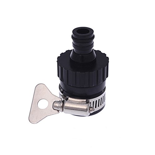 Preisvergleich Produktbild Hinmay Wasserhahn Garten-Schlauch VERBINDER Kunststoff Fitting Adapter Quick Garten Bewässerung Schwarz