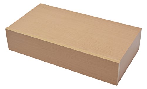 Duraline Modernes Sideboard | Regalbrett mit Schublade | 48 x 25 x 10 cm | eiche