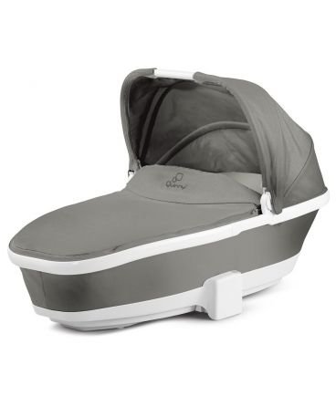 Quinny Foldable White Carrycot (Grey Gravel)