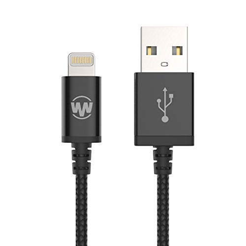Wanshine 1m iPhone Lightning Kabel Nylon USB Ladekabel, Lebenslange Garantieserie, [Apple MFi Zertifiziert] für iPhone 7, 7 Plus SE 5s 5c 5 6s 6 / 6 Plus, 6s Plus, iPad Pro, Air 2 und weitere (schwarz) - 5