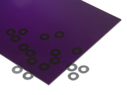 3mm x 500mm x 500mm Purple Tint PERSPEX Cast ACRYLIC Splashback Signs Display