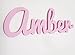 Personalised Name Signs and Plaques, Amber, Nursery Decors, Christening Gift, Birthday, New Baby, Mia Workshop