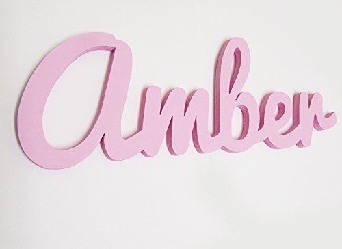 Personalised Name Signs and Plaques, Amber, Nursery Decors, Christening Gift, Birthday, New Baby, Mia Workshop