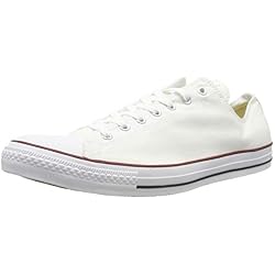 Converse Chuck Taylor All Star Season Ox, Zapatillas de Tela Unisex Adulto, Blanco, 39 EU