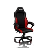 Nitro-Concepts C100 Chaise de Gaming - Chaise de Bureau - Cuir Synthétique PU - Noir/Rouge