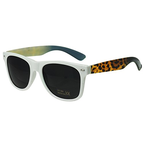 Oramics® Schwarze Retro Wayfarer Sonnenbrille Nerd Brille klar & schwarz