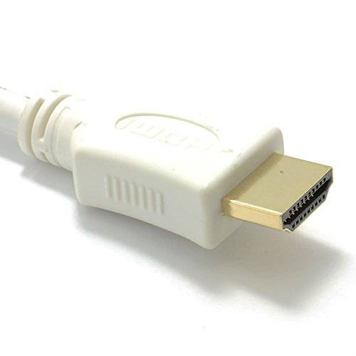 Weiß HDMI 1,4 Hoch Geschwindigkeit 3D TV Verlängerung Anschlusskabel Männlich Zum Weiblich Kabel 1 m - 3