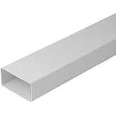 Intelmann 1 m flat duct, 220 x 55 mm, ventilation duct, plastic (PVC)