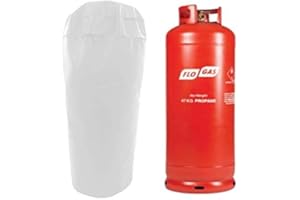 BAGS AND COVERS DIRECT LTD Insulated Thermal 47kg Gas Bottle Cover (White)