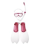 junior snorkel and mask Viene con una máscara con correa de silicona y un tubo