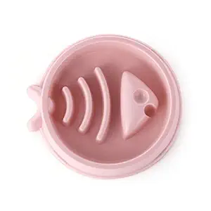 Emily Pets Slow Feeder Dog Bowls Dog Food Bowl Slow Feeder Prevent Choking & Overeating fish shape,Interactive Non Slip Healthy Dog Slow Eating Bowl for Small & Medium Dogs Puzzle Pet Feeding Bowls(Pink)