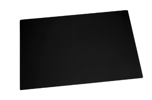 Läufer Ambiente La Linea 38756 4-Piece Desk Accessory Set Genuine Leather Black