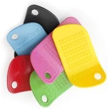 GarlicCard - Garlic Grater - For Quick and Easy Garlic Preparation Dishwasher Safe - Plastic - Red