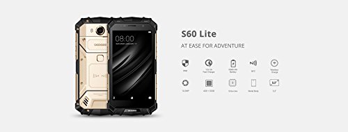 DOOGEE S60 lite - 5,2 pollici FHD impermeabile / antiurto / antipolvere 4G Smartphone, batteria 5580mAh Carica veloce (supporto wireless supportato), 1,5 GHz Octa Core 4 GB + 32 GB, 8 MP + 16 MP, telaio metallico NFC GPS - Argento