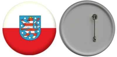 Preisvergleich Produktbild Button / Badge Flagge Fahne Deutschland Thüringen - 58mm
