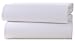 Clair de Lune Cot Bed Cotton Jersey Flat Sheets (Pack of 2, White)