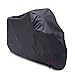 Produktbild Abdeckplane Motorrad Abdeckung Wasserdichte Outdoor, Heavy Duty Motorrad Anti Staub Rost Regen Schnee UV Schutzabdeckungen, 210D Oxford Stoff, Schwarz (größe : XL-245×105×125cm)