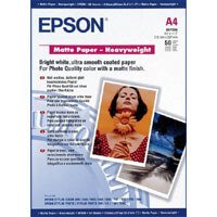 Price comparison product image Epson C13S041256 - HEAVYWEIGHT MATTE PAPER A4
