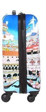 ... 50% SALE ... PREMIUM DESIGNER Hartschalen Koffer - Heys Künstler Fazzino Venezia - Trolley mit 4 Rollen Gross Venezia
