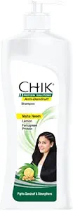 Chik Protein Solution Anti Dandruff Shampoo, With The Goodness Of Neem, Lemon And Fenugreek Protein, 340ml