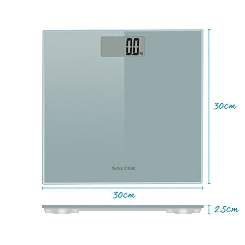 Salter 9028 Razor Ultra Slim Personenwaage aus Glas, digital, silberfarben - 6