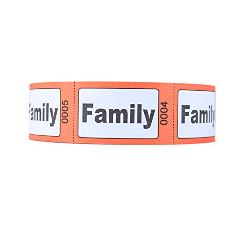 Preisvergleich Produktbild Rollen-Eintrittskarten, Aufschrift „Family“