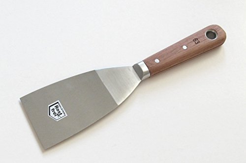 Malerspachtel Set 25+38+50+63+75+100mm durchgehend vernietet Spachtel Stielspachtel Edelstahl rostfrei Malerspachteln Schaber - 7