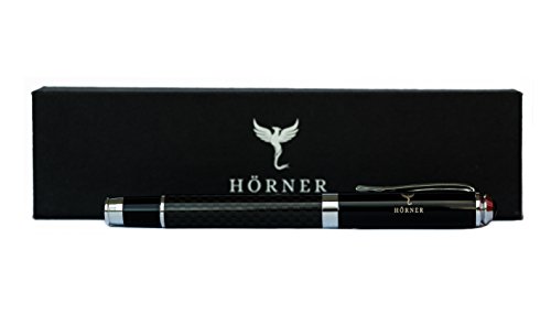 HÖRNER ONE Premium Carbon-Tintenroller in einer edlen Geschenkbox