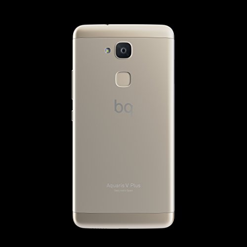 Bq Aquaris V Plus Smartphone (13,97 cm (5,5 Zoll) Display, 32 GB Speicher, Android 7.1.2 (Nougat)) weiÃŸ/mist gold