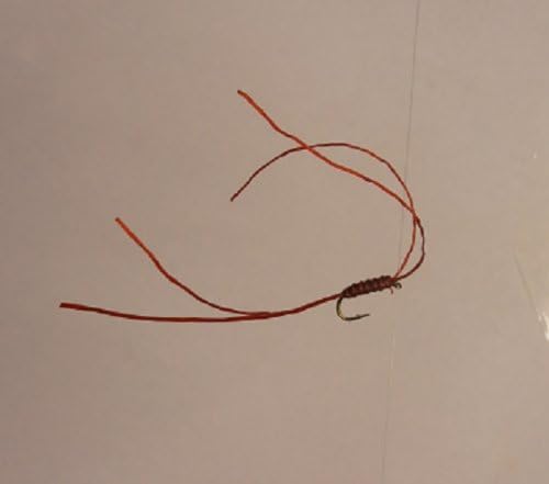 UFS Fishing Flies BloodWorm #12 Pack of 8 (Red)