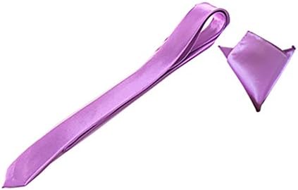 New Sendmart Slim Tie &amp; Pocket Square - Various Colours (Lavender)