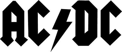 ACDC Logo Sticker Vinyl Transfer Decal 200mm x 90mm