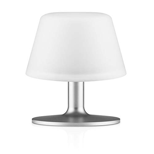 EVa Solo 571337 aluminium blanc lampe de table lampes de table en aluminium, couleur blanc, aluminium, verre, chambre, salon, Henry Holbaek, blanc, batterie)