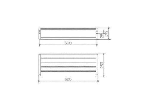 Keuco 11675010000 Elegance Handtuchablage 620 mm verchromt - 2