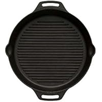 Petromax Grillpfanne, Steakpfanne, Gusspfanne, Feuerpfanne mit Rillen Boden, Ø 35 cm & 30cm