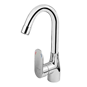 Hagar OILVE OL-022 Deck Mounted Single Lever Kitchen Sink Mixer with J Spout and 450mm SS Connection pipe for Bathroom and Bathroom Fixtures