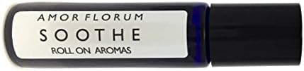 Roll on Aromas - SOOTHE - 15ml - by AMOR FLORUM. Carefully blended botanicals of the highest quality. Soothe has been designed to soothe spirit, body and mind, while giving you a boost of energy. A must-have if you are studying or revising, working to a deadline, or if you need little less stress in your life. Roller Ball application that is easy and targeted.