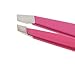 Tweezerman Stainless Steel Slant Tweezer, Pink